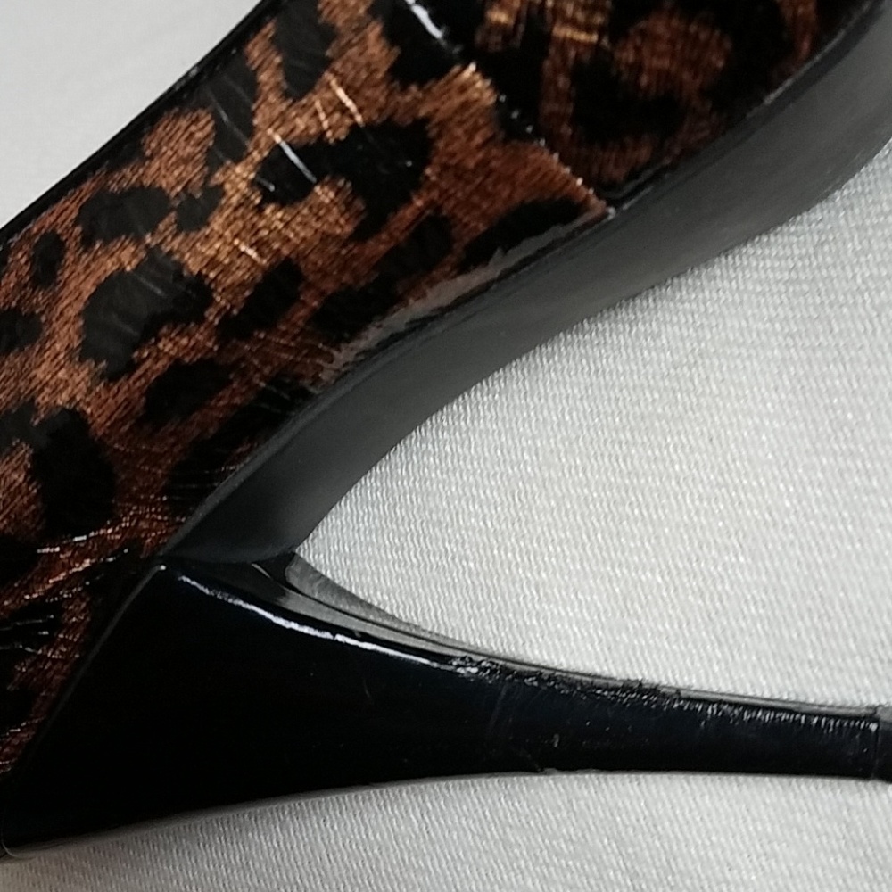 HP!💕Steve madden leopard print Heels w/Bow - Picture 6 of 8